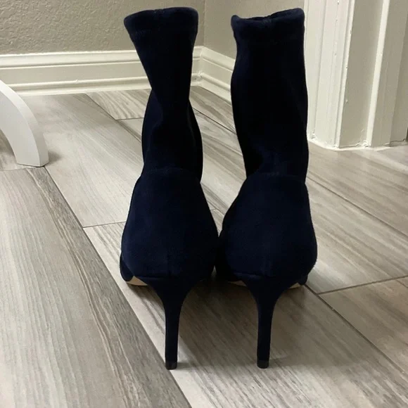 Stuart Weitzman Dark Blue Heeled Boots - Picture 3 of 15